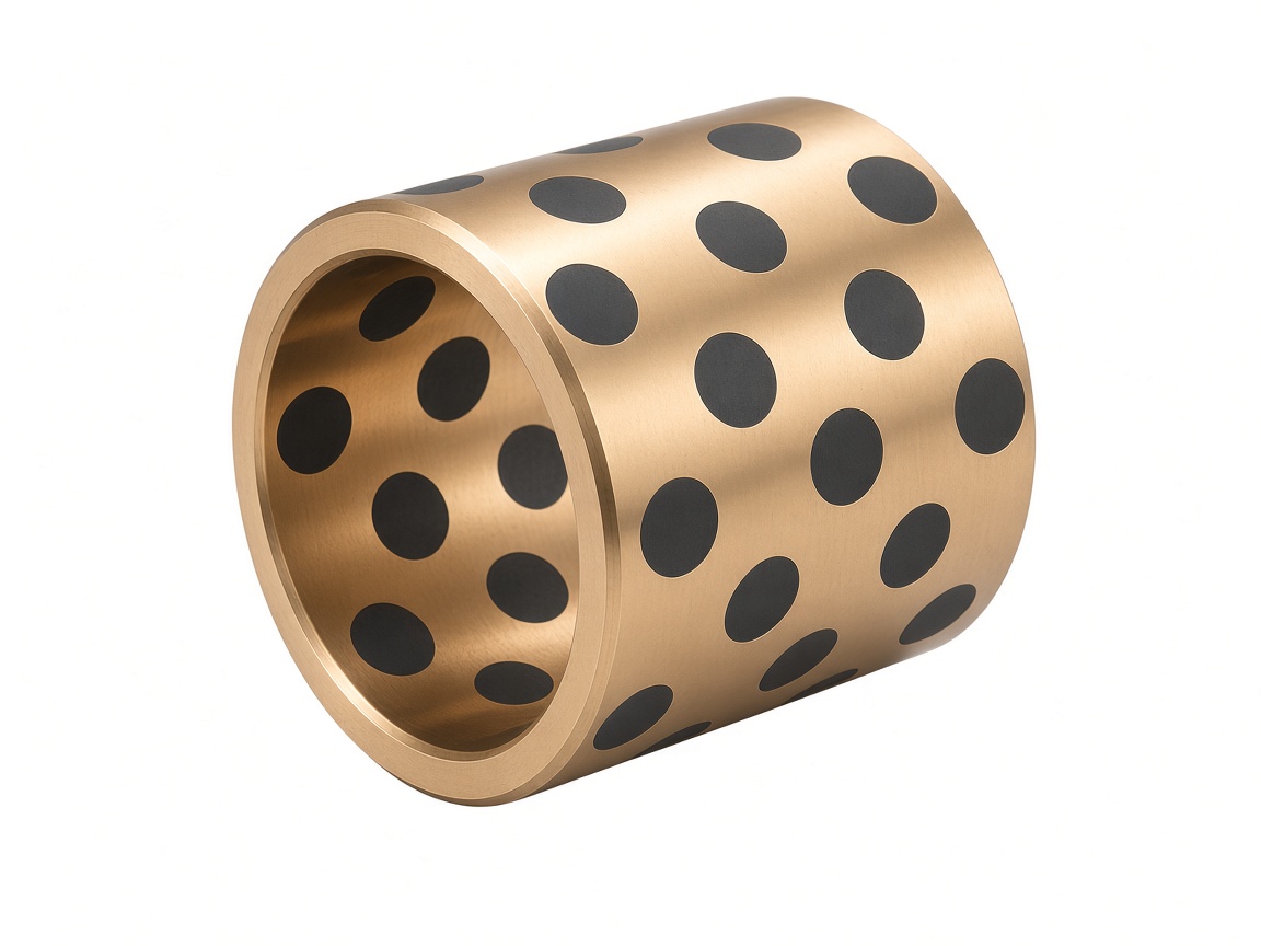 Graphite-plugged bronze bushing illustration
